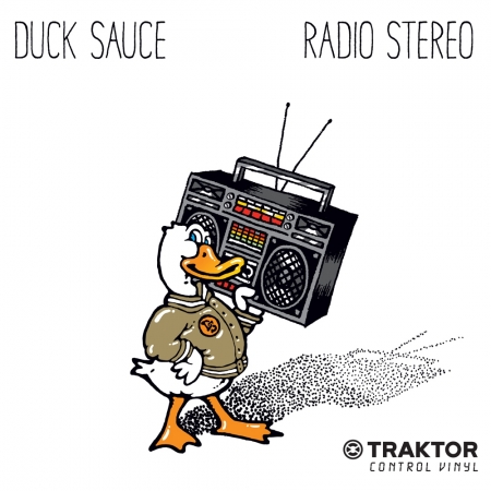 Timecode Serato Control Vinyl Traktor Duck Sauce Radio Stereo Quacktor (Unidade)