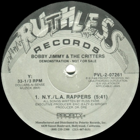  Bobby Jimmy & The Critters* ‎– NY/LA Rappers / Fone Freak