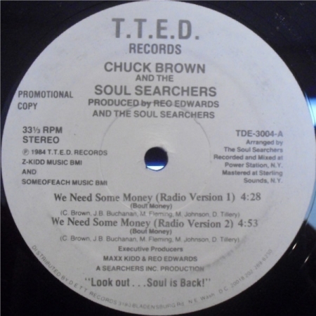  Chuck Brown And The Soul Searchers* ‎– We Need Some Money