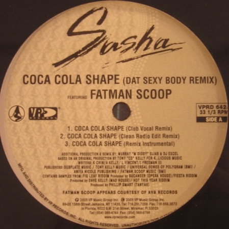  Sasha ‎– Coca Cola Shape / Dat Sexy Body