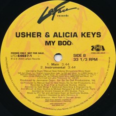  Usher & Alicia Keys ‎– My Boo 