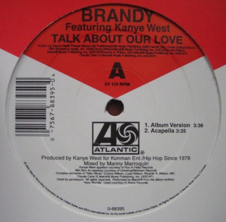 Brandy Featuring Kanye West ‎– Talk About Our Love 