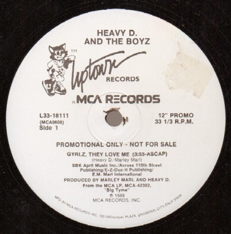 Heavy D. & The Boyz ‎– Gyrlz, They Love Me