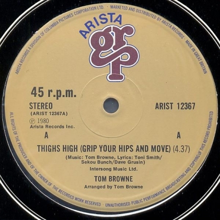 Tom Browne ‎– Thighs High Grip Your Hips And Move / Dreams Of Lovin' You 