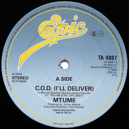  Mtume ‎– C.O.D. (I'll Deliver) 
