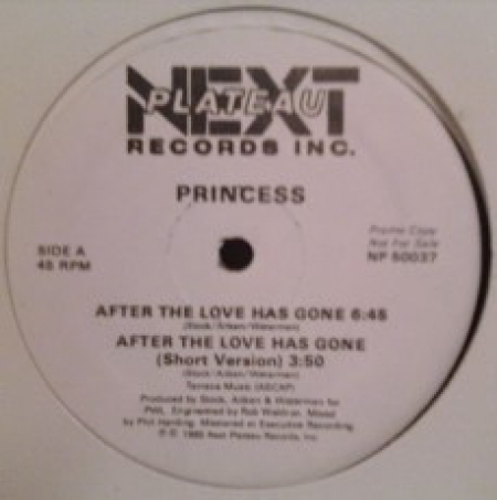 Princess ‎– After The Love Has Gone