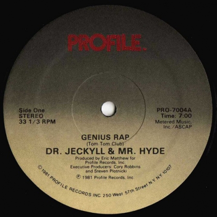 Dr. Jeckyll & Mr. Hyde ‎– Genius Rap
