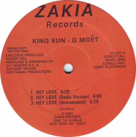 King Sun - D Moet‎ – Hey Love / Mythological Rapper