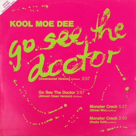 Kool Moe Dee ‎– Go See The Doctor / Monster Crack (VINIL VERDE)