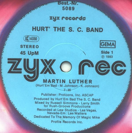 Hurt The S.C. Band ‎– Martin Luther