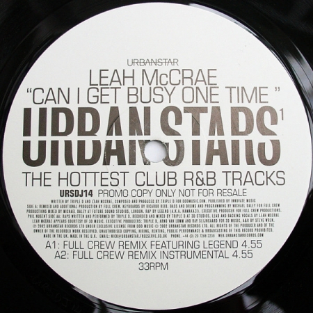 Leah McCrae ‎– Can I Get Busy One Time
