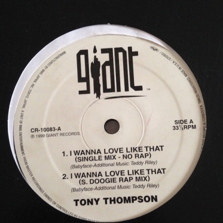 Tony Thompson ‎– My Cherie Amour