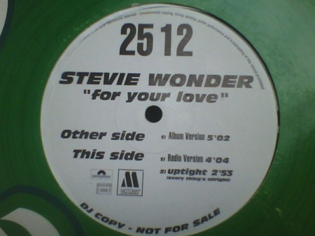 Stevie Wonder ‎– For Your Love (RE-EDIT)
