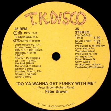 Peter Brown ?– Do Ya Wanna Get Funky With Me