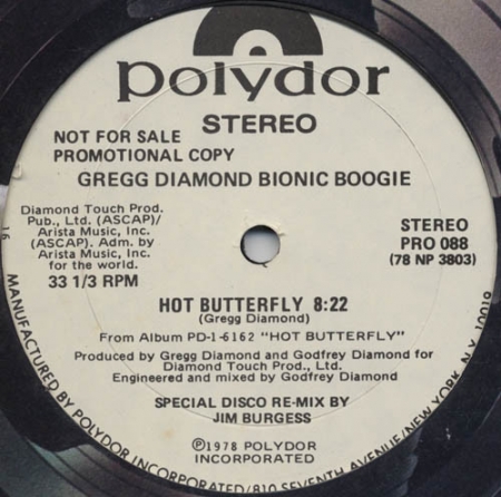 Gregg Diamond Bionic Boogie ?– Hot Butterfly / Fess Up To The Boogie