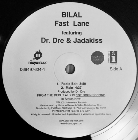 LP Bilal - Fast Lane (VINYL SINGLE)