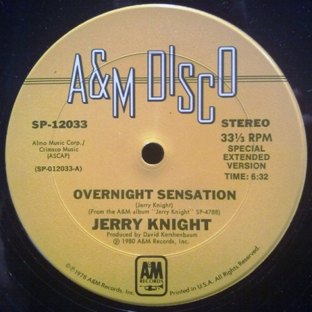 Jerry Knight- Overnight Sensation