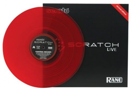Disco Vinyl Timecode Serato - Vermelho