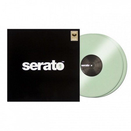 Disco vinyl Timecode Serato (Brilha No Escuro Par Verde)