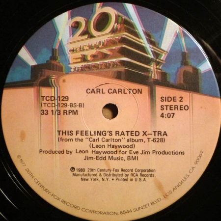 Carl Carlton - This Feeling's Rated X-Tra 