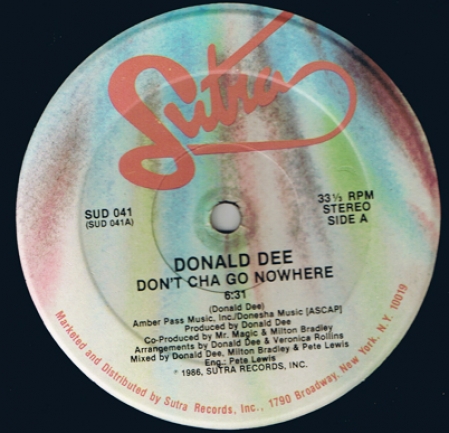 Donald Dee - Don't Cha Go Nowhere