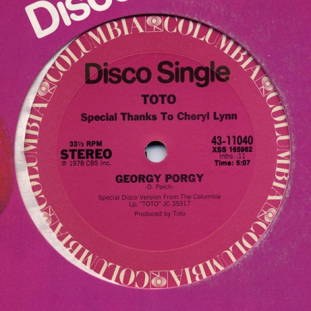 Toto - Georgy Porgy / Child's Anthem