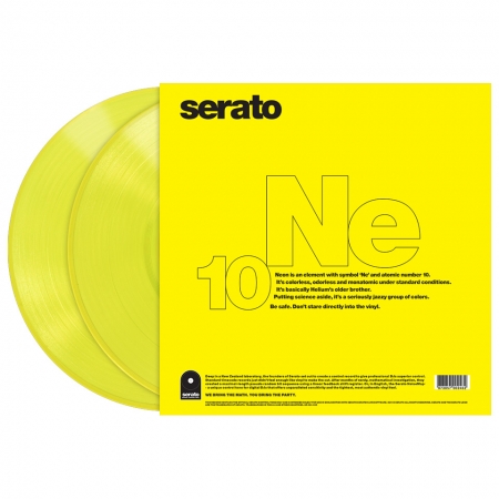 Disco Vinyl - Timecode Serato Neon Amarelo (PAR)