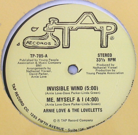 Arnie Love & Loveletts, The ‎– Invisible Wind / Me, Myself & I / We Had Enough