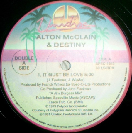 Alton McClain & Destiny / Peaches & Herb