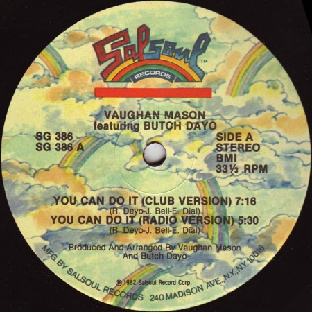 Vaughan Mason Featuring Butch Dayo ‎– You Can Do It