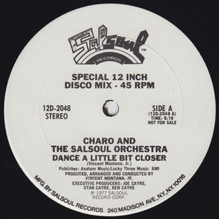 The Charo And Salsoul Orchestra‎– Dance A Little Bit Closer