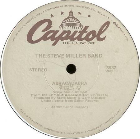 The Steve Miller Band ‎– Abracadabra / Macho City