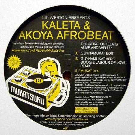Nik Weston Presents Kaleta & Akoya Afrobeat  ‎– The Spirit Of Fela Is Alive And Well!
