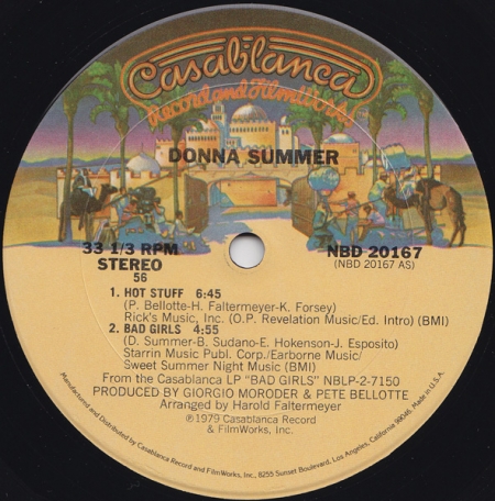 Donna Summer ‎– Hot Stuff / Bad Girls