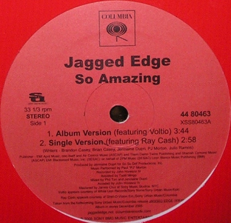 Jagged Edge ‎– So Amazing
