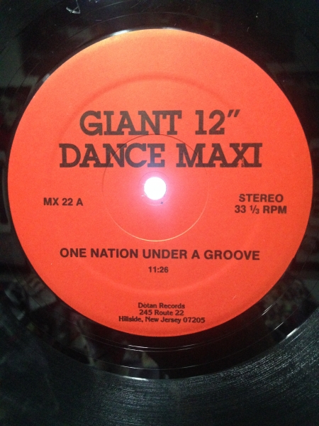 Giant 12 Dance Maxi - One Nation Under A Groove / (Not Just) Knee Deep Part I & II
