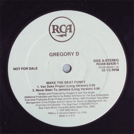 Gregory D ‎– Make The Beat Funky